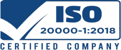 ISO 9001, 27001 and 20000-1 certified